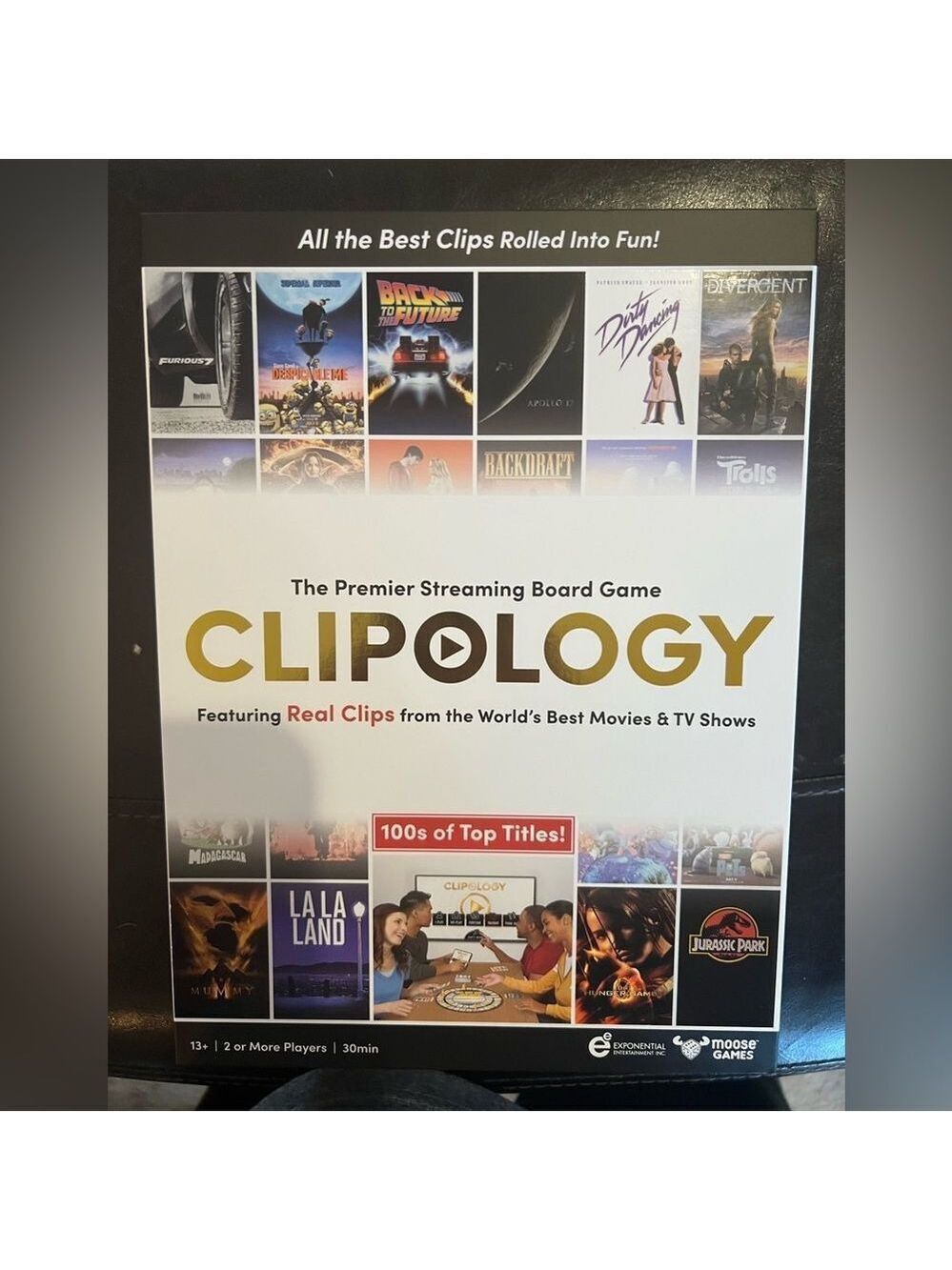 Clipology, The Premier Streaming Board Game, Family Game